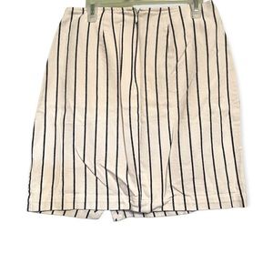 Madewell Striped Mini Skirt Denim